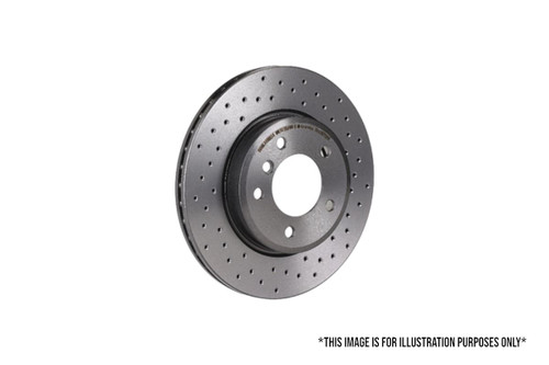 Pair of Brembo Xtra Brake Disc for VW Tiguan TDi,TDi BlueMotion - 2.0 - 07-18  - L1K0615301AA