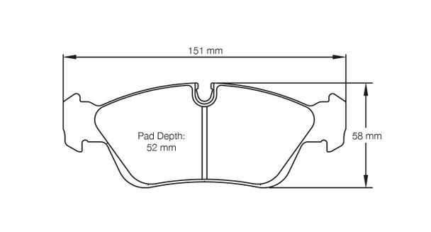 Pagid S2180 RST 3 Front Brake Pads for BMW E36 / E46 / Z4 - S2180T03001