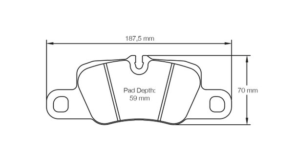Pagid S4909 RSC 1 Rear Brake Pads for Porsche 991 - S4909C01001