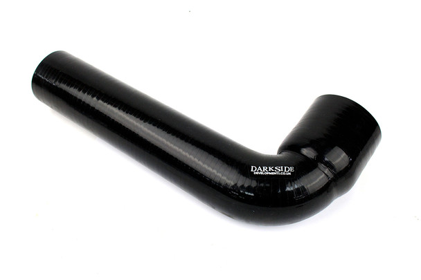 70mm - 57mm (2.75" - 2.25") Reducing 90 Degree Elbow Silicone Boost Hose (Long 300mm Leg)