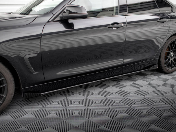 Maxton Street PRO Side Skirts Diffusers + Flaps BMW 4 Gran Coupe F36