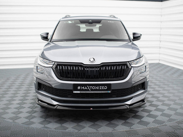 Maxton Front Splitter V.1 Skoda Kodiaq Sportline Mk1 Facelift