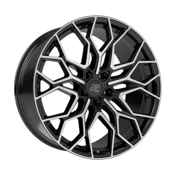MSW MSW 51 GLOSS BLACK FULL POLISHED - 22x11.5 - 5x130 - CB: 71.5 - ET61