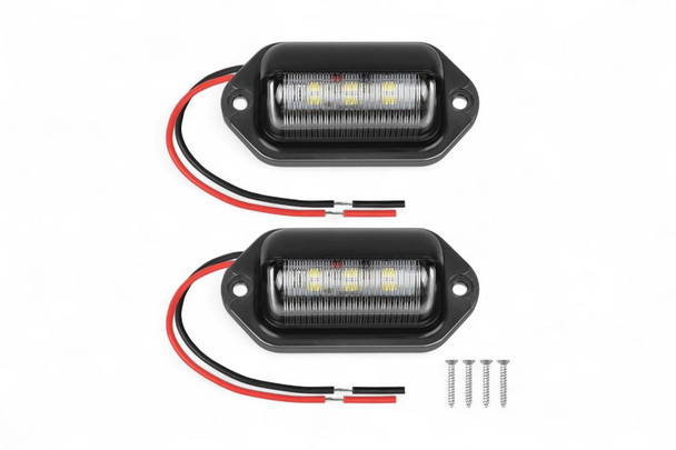 Universal 12V LED Number / License Plate Lights (Pair)