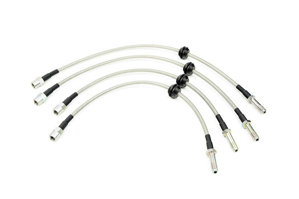 Performance Braided Brake Lines Hoses Set (Front & Rear) for Audi B8 Platform