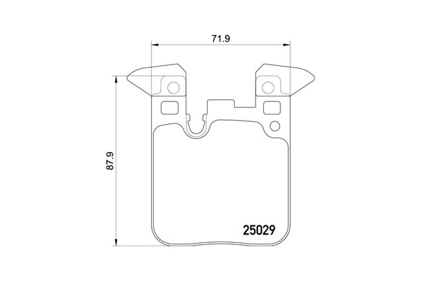 Brembo Sport HP2000 Rear Brake Pads for BMW F Series 2 Pot Calipers