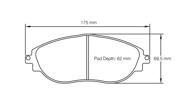 Pagid RSL29 Front Brake Pads for Mk7 Platform with 340mm Discs