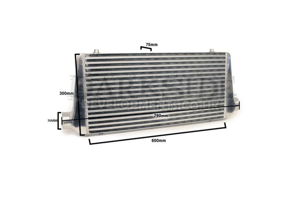 Universal Front Mount Intercooler (FMIC) with 76mm (3") Inlet / Outlet - 300mm x 600mm