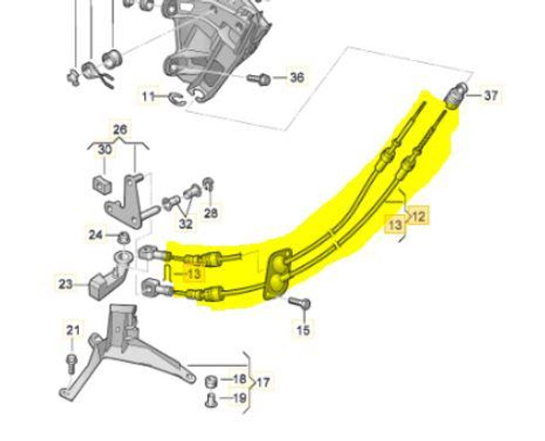 VW Transporter 6 Speed Linkage Cables