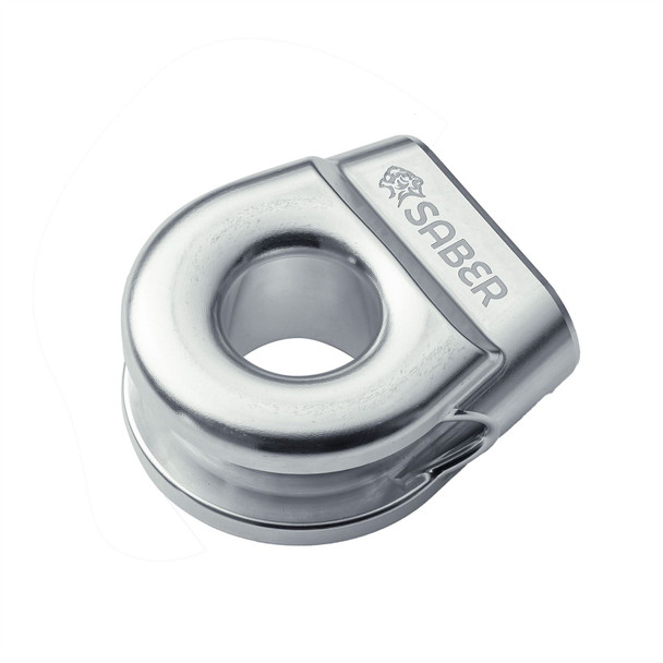 6061 Aluminium Spliced Winch Thimble UPDATED DESIGN  - Polished Alloy