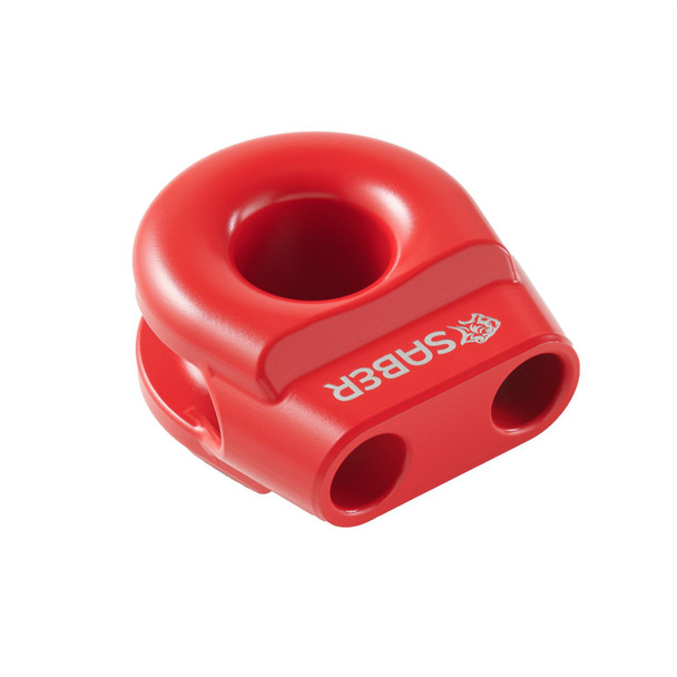 6061 Aluminium Spliced Winch Thimble UPDATED DESIGN   - Cerakote Red