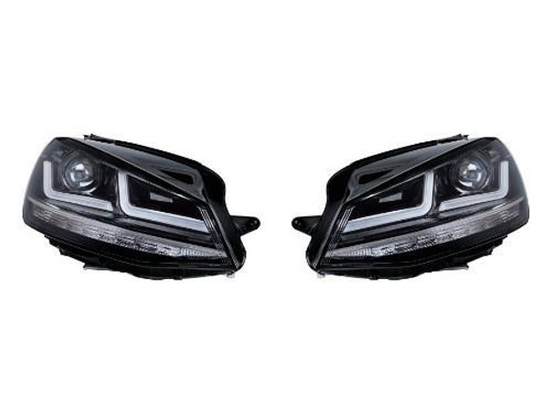 VW Golf VII MK7 OSRAM LED Headlamps in Chrome