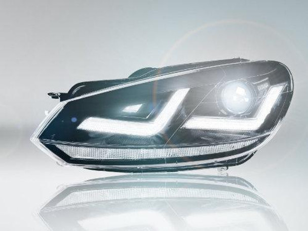 VW Golf VI MK6 OSRAM LED Headlamps in Black
