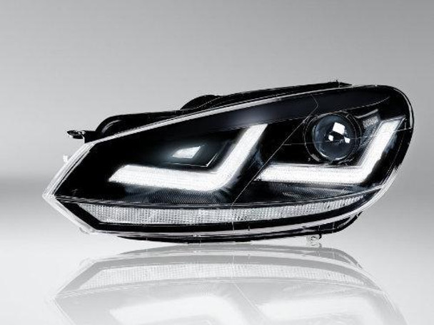 VW Golf VI MK6 OSRAM LED Headlamps in Black