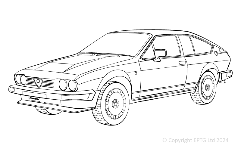 Alfetta, Giulietta, GTV6 Type 116, 75 - 1972-1992