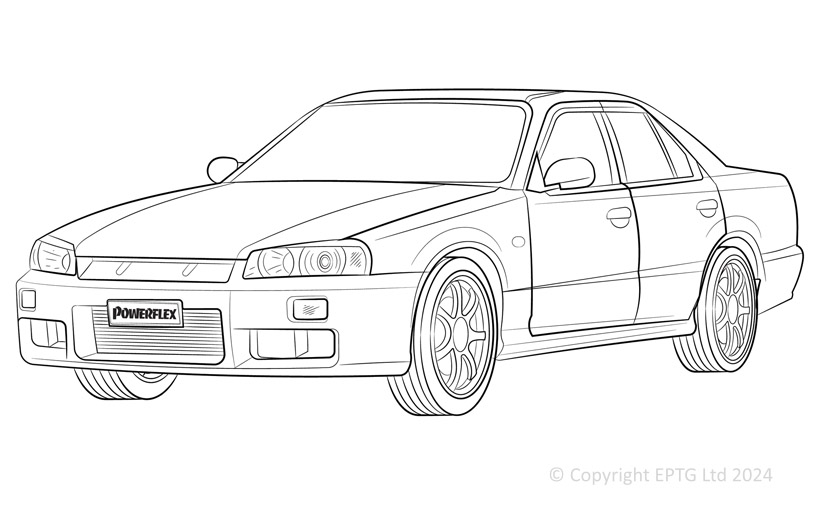 R34 2WD Incl. 25GT, 25GTT & GTV - 1998-2002