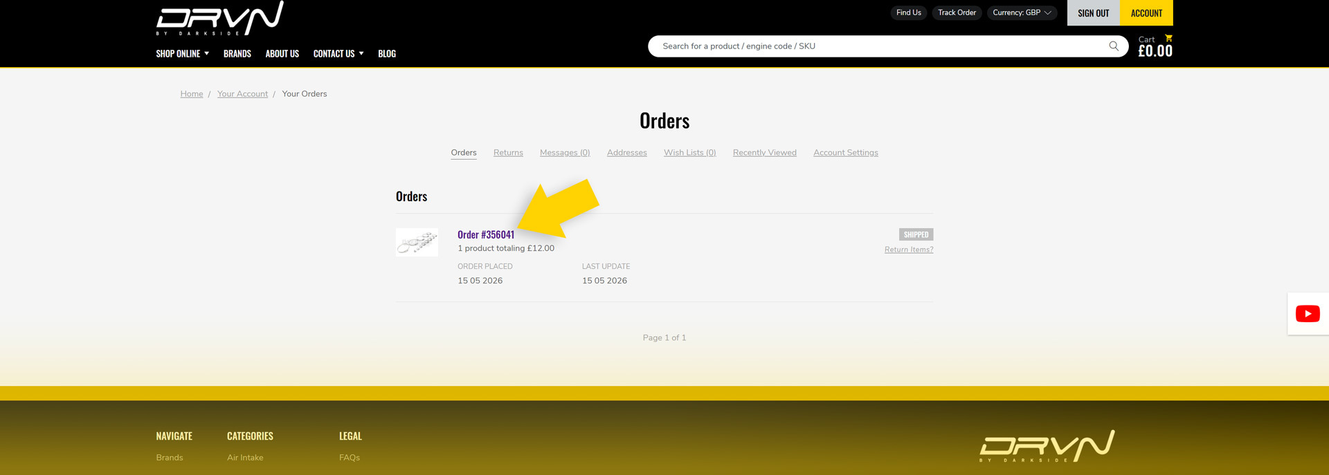 Select order