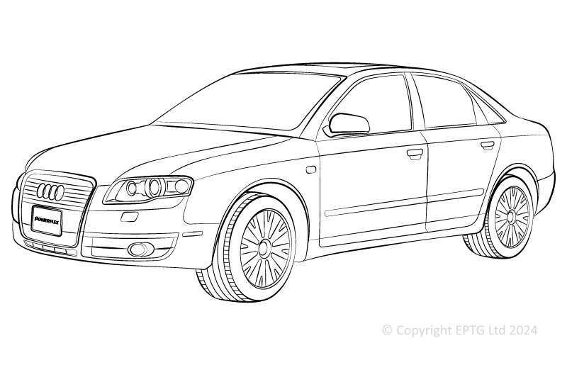 A4 inc. Avant 2WD - 8E B7 - 2005-2008