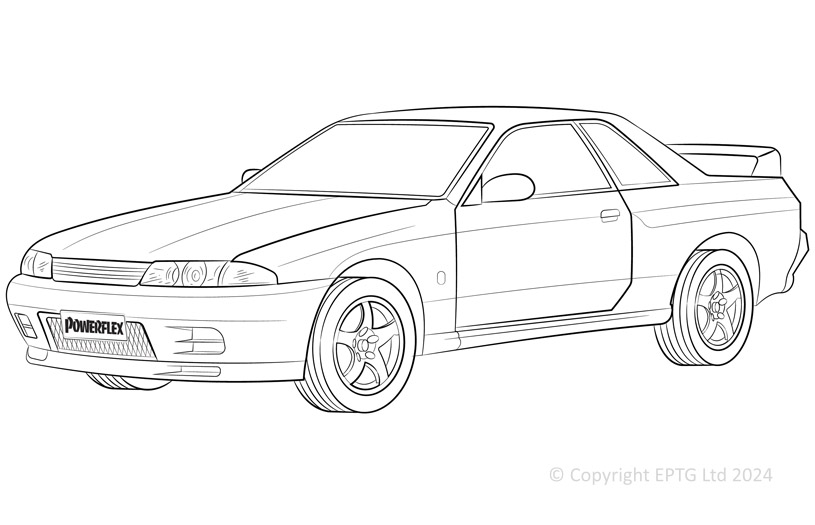 R32 2WD Incl. GTS, GXI, & GTST - 1989-1993