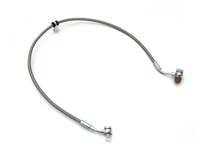 Steel Braided Turbo Oil Feed Line 60 Length Hose -4AN 90 Degree Steel Braided Turbo Oil Feed Line 60 Length Hose -4AN 90 Degree