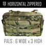 Horizontal Utility Pouch (6x3)- Multicam, Ranger Green