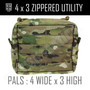 4x3 Zippered Utility Pouch - Multicam