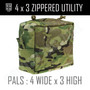 4x3 Zippered Utility Pouch - Multicam