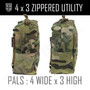 4x3 Zippered Utility Pouch - Multicam