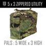 5x3 Zippered Utility Pouch - Multicam