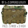 5x3 Zippered Utility Pouch - Multicam