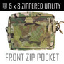 5x3 Zippered Utility Pouch - Multicam