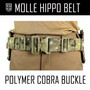 Clearance -  Webbing Hippo Belt 3 x 18 in Coyote Brown