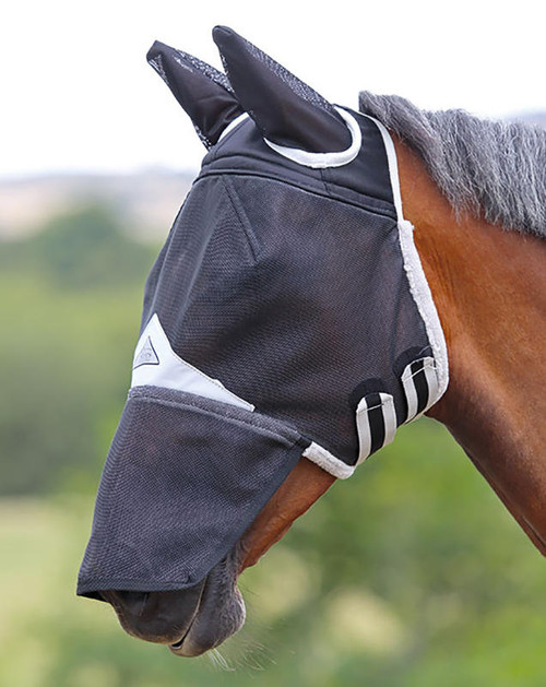 Shires Shires PVC Fly Masks with Ears and Nose 6669