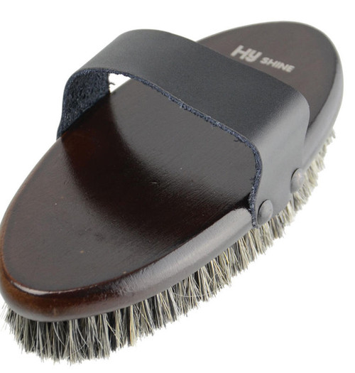 HyShine Deluxe Wooden HorseHair and Pig Bristle Brush