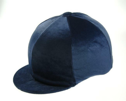 Capz Hat Covers Capz Navy Velour Riding Hat Cover - One Size