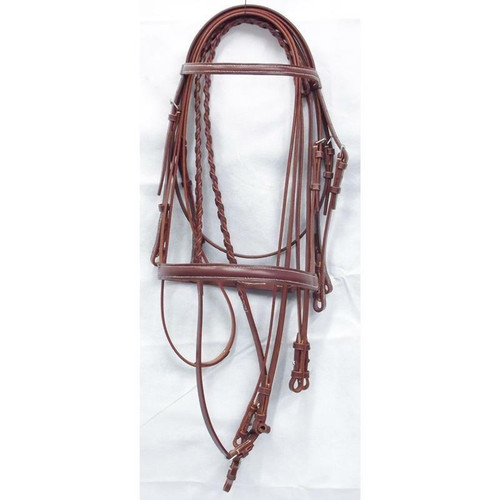 Frome Saddlery Hand Made English Leather Double Show Bridle
