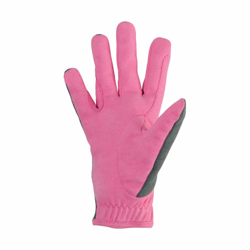 Hy Equestrian Hy Merry Go Round Childrens Riding Gloves - Pink