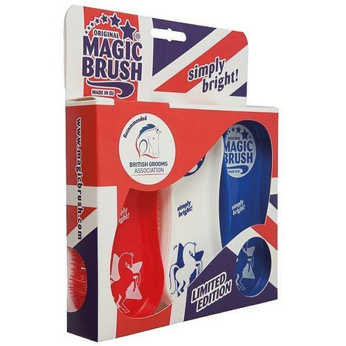 MAGIC BRUSH - Set of 3 Brushes for Horse Pony Grooming