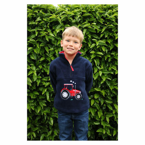 British Country Collection British Country Big Red Tractor Childrens Fleece Jacket