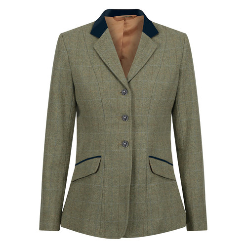 Equetech Childs Thornborough Deluxe Tweed Jacket - Green