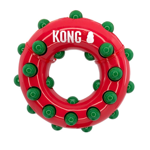 Kong Toys KONG Holiday Dotz Ring Dog Toy - Small