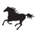 Glamourati Medium Galloping Horse Stencil Design - Pack of 2