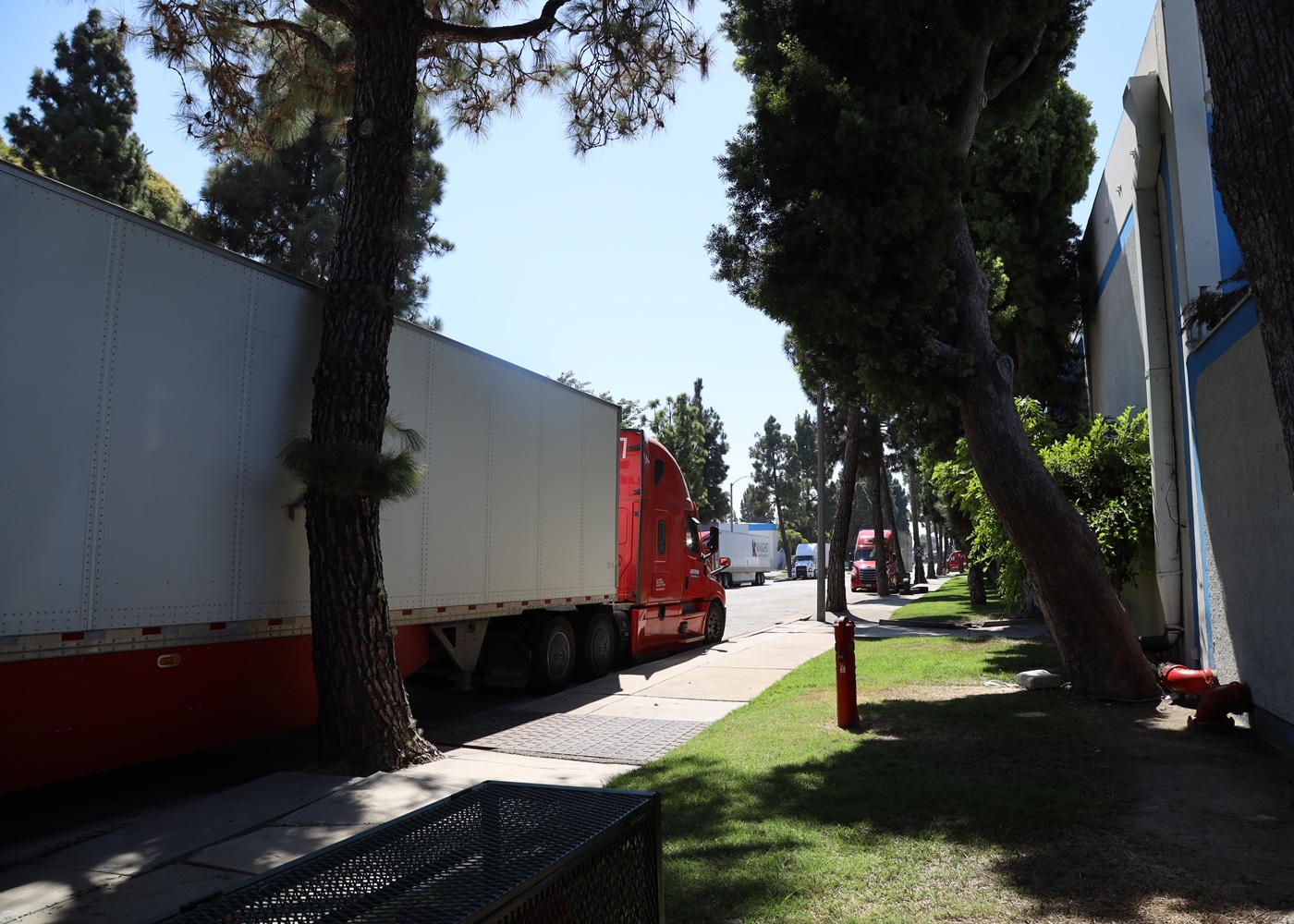 Image of LTL truck parked outside of Via Trading