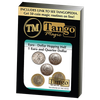 Euro-Dollar Hopping Half (1 Euro and Quarter Dollar) by Tango Magic-Trick (ED004)