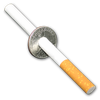 Cigarette-thru-Quarter