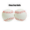 Chop Cup Balls Large White Leather (Set of 2) by Leo Smetsers - Trick