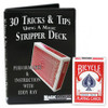 Red Bicycle Stripper Deck Factory Sealed with 30 Tricks & Tips Using A Magic Stripper Deck DVD