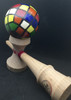 Hand Painted Kendama - Rubrics Cube By-Big Guy's Magic