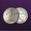 1882 Morgan Dollar shell and 4 coin set (Coins Thru Table)by Viking Mfg. Co.