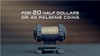 Hanson Chien Presents 20HDD (20 Half Dollar Dropper) by Ochiu Studio (Black Holder Series) - Trick